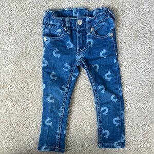 True Religion Blue Patterned Kids Jeans